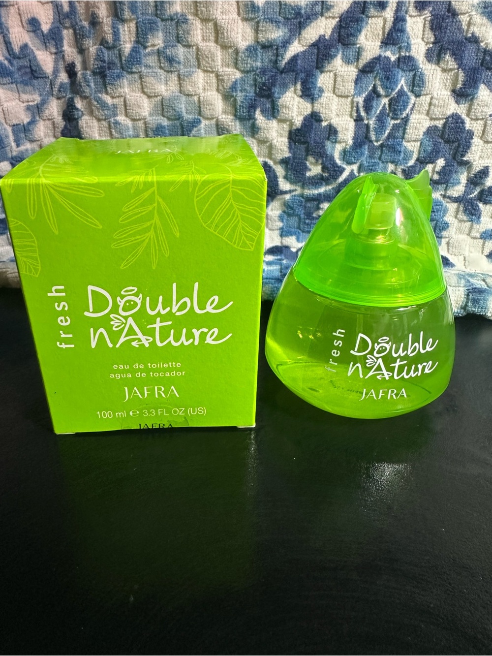 JAFRA Double Nature Fresh Eau de Toilette - Bright Green Bottle new